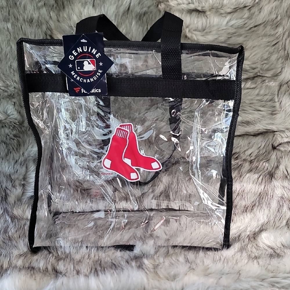 Clear Tote Bag with Red Sox Logo-NWT